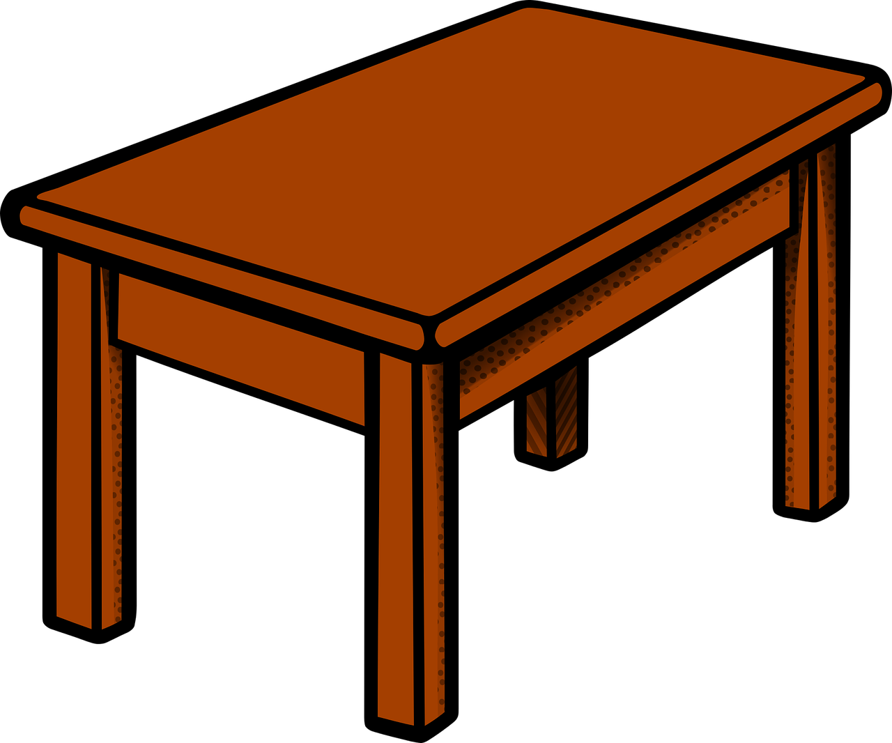 Wooden Table Clipart PNG