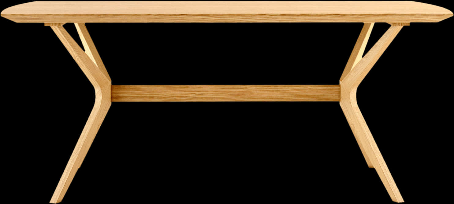 Wooden Table Simple Design PNG