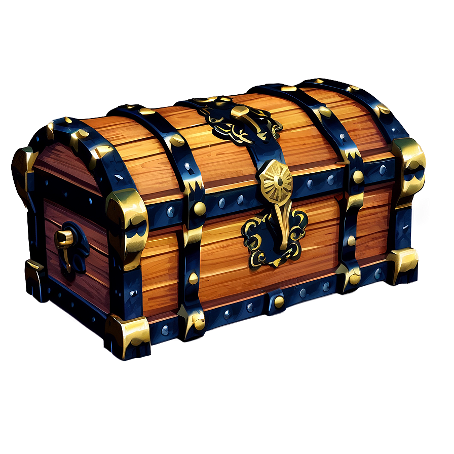 Wooden Treasure Chest Png 05252024 PNG