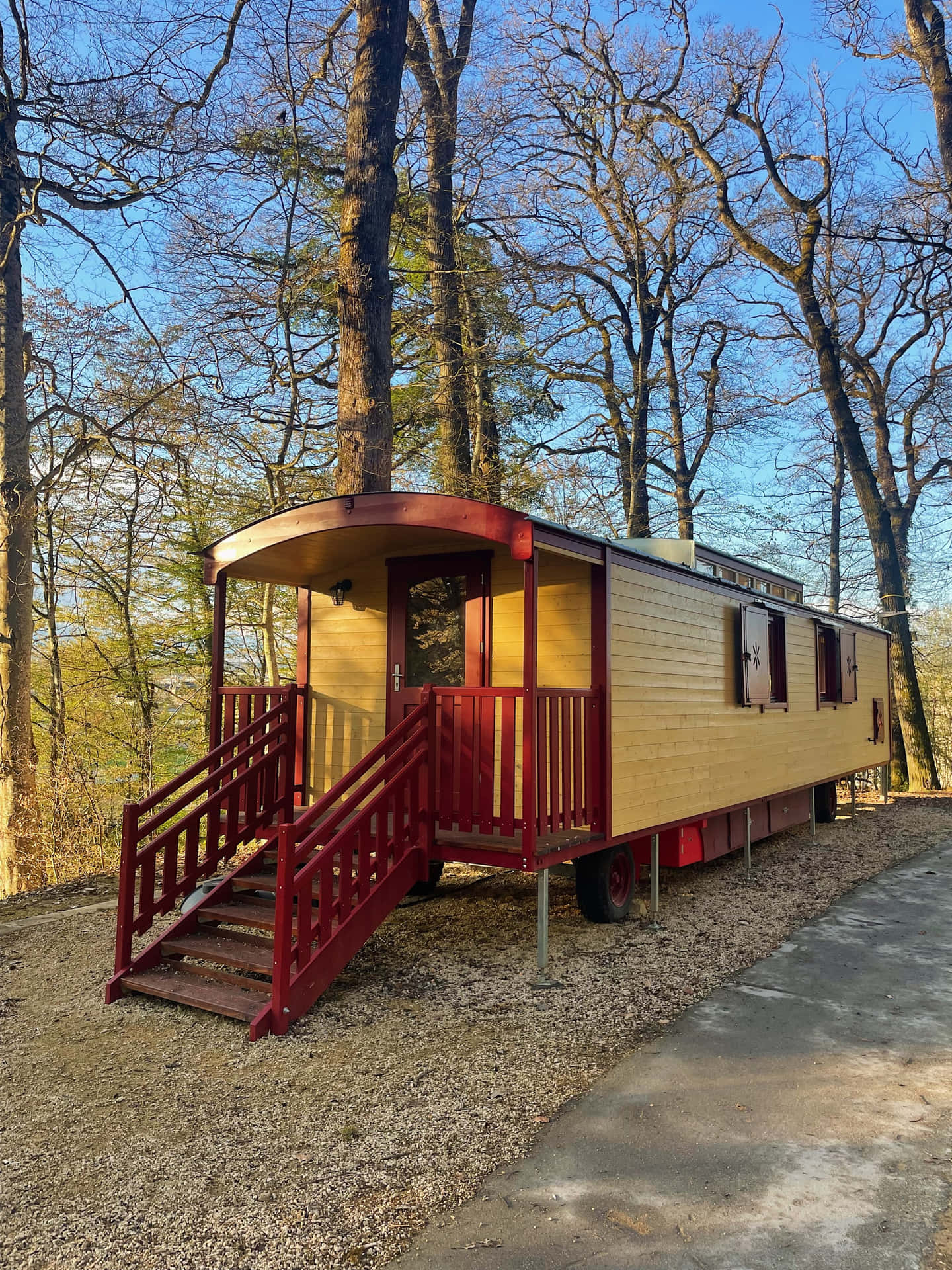 Hébergement De Wagon De Bois À Schifflange Fond d'écran