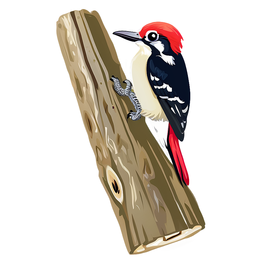 Woodpecker Bird Tree Png 05032024 PNG