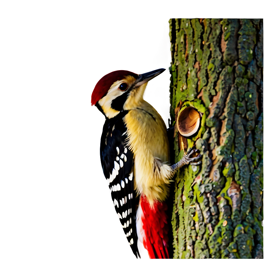 Woodpecker Bird Tree Png Vnx PNG