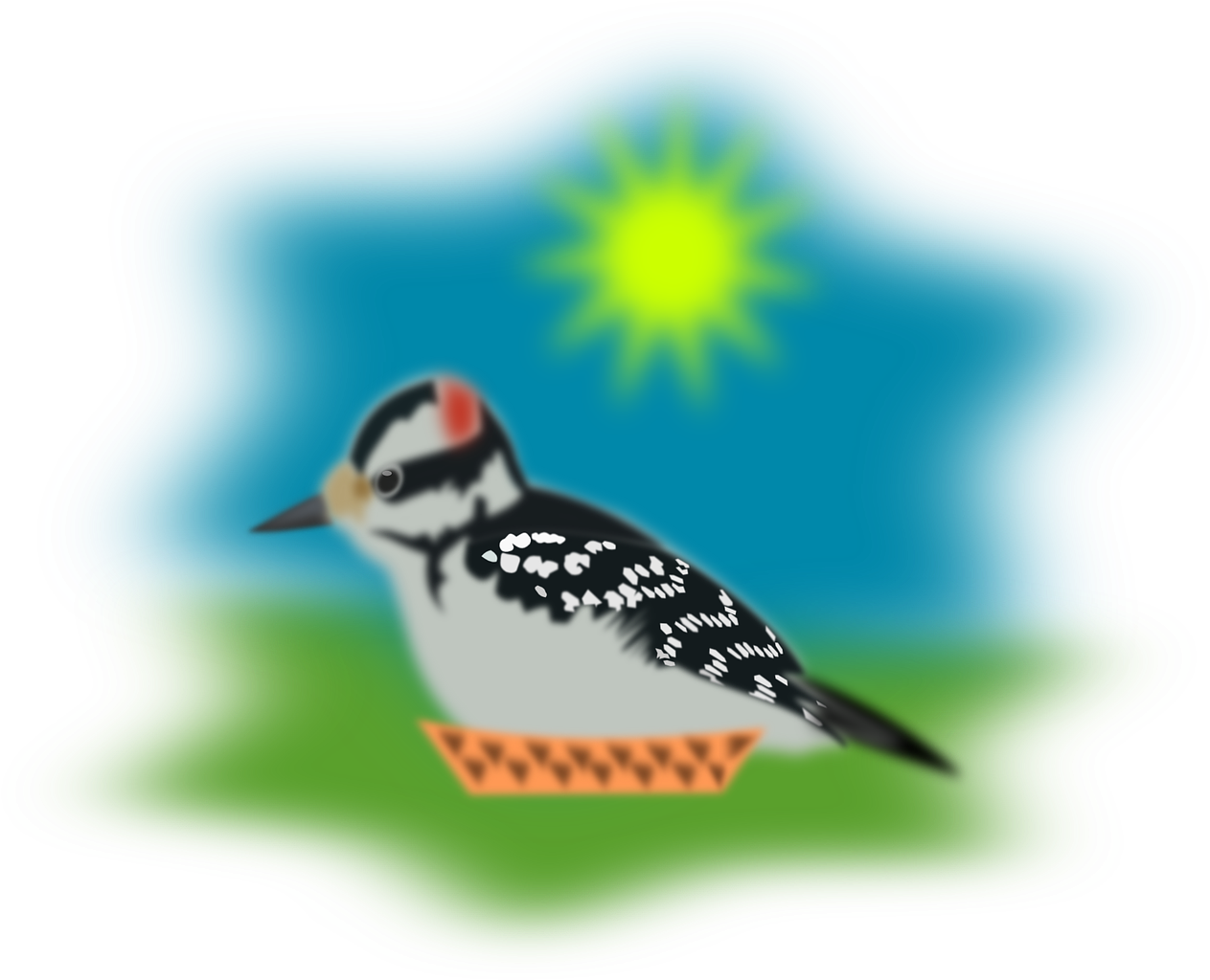 Woodpeckerin Sunshine PNG