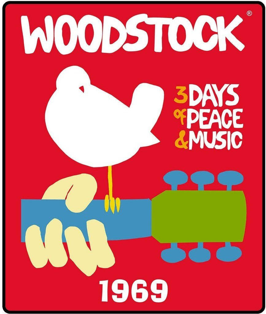 Logotipoclássico Woodstock 1969 Papel de Parede