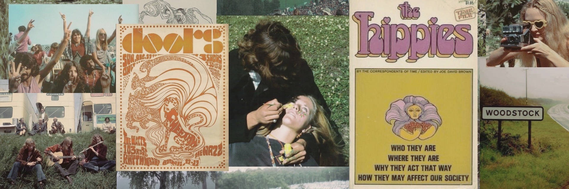 Cabeçalhoestético De Woodstock. Papel de Parede