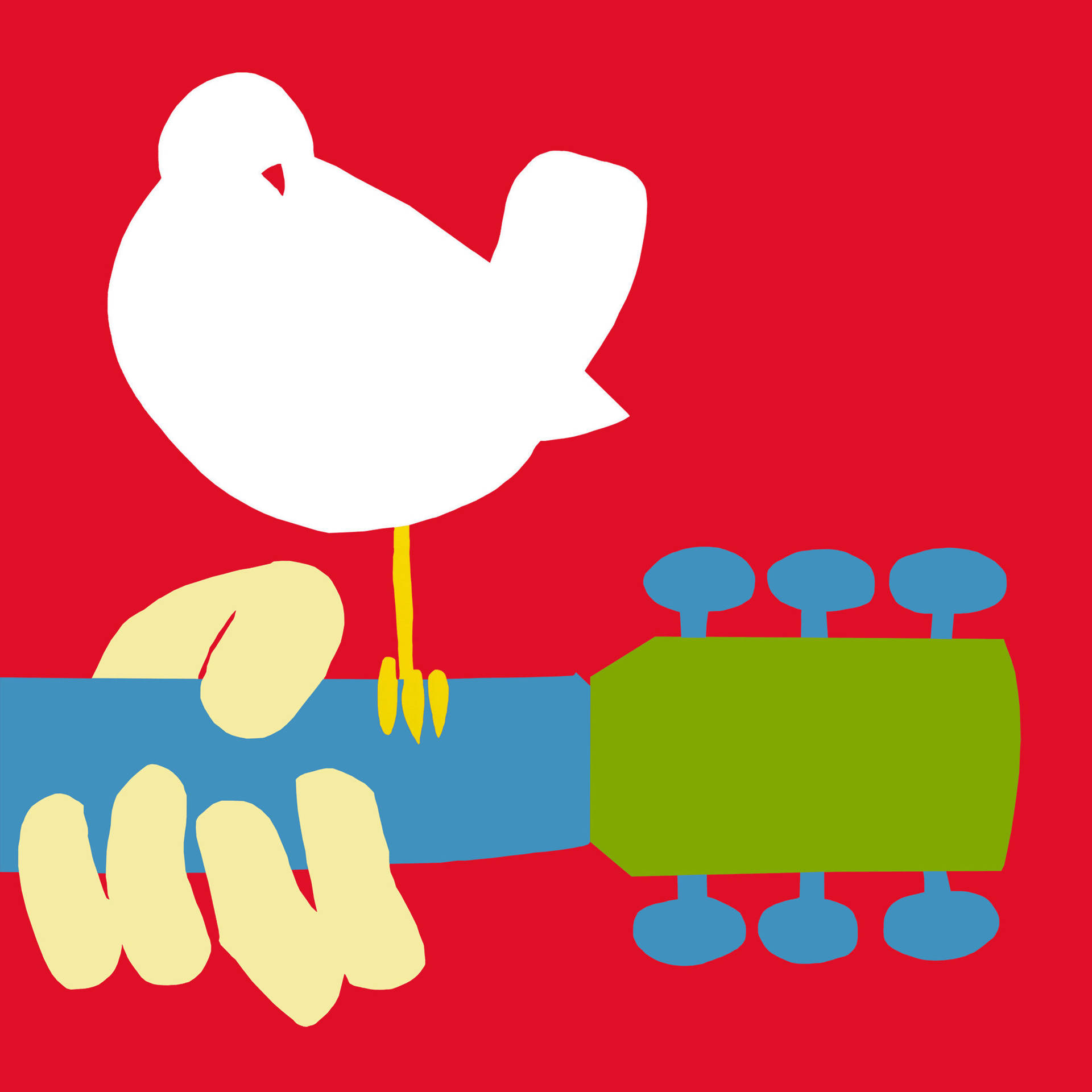 Woodstockminimalistisches Logo Wallpaper