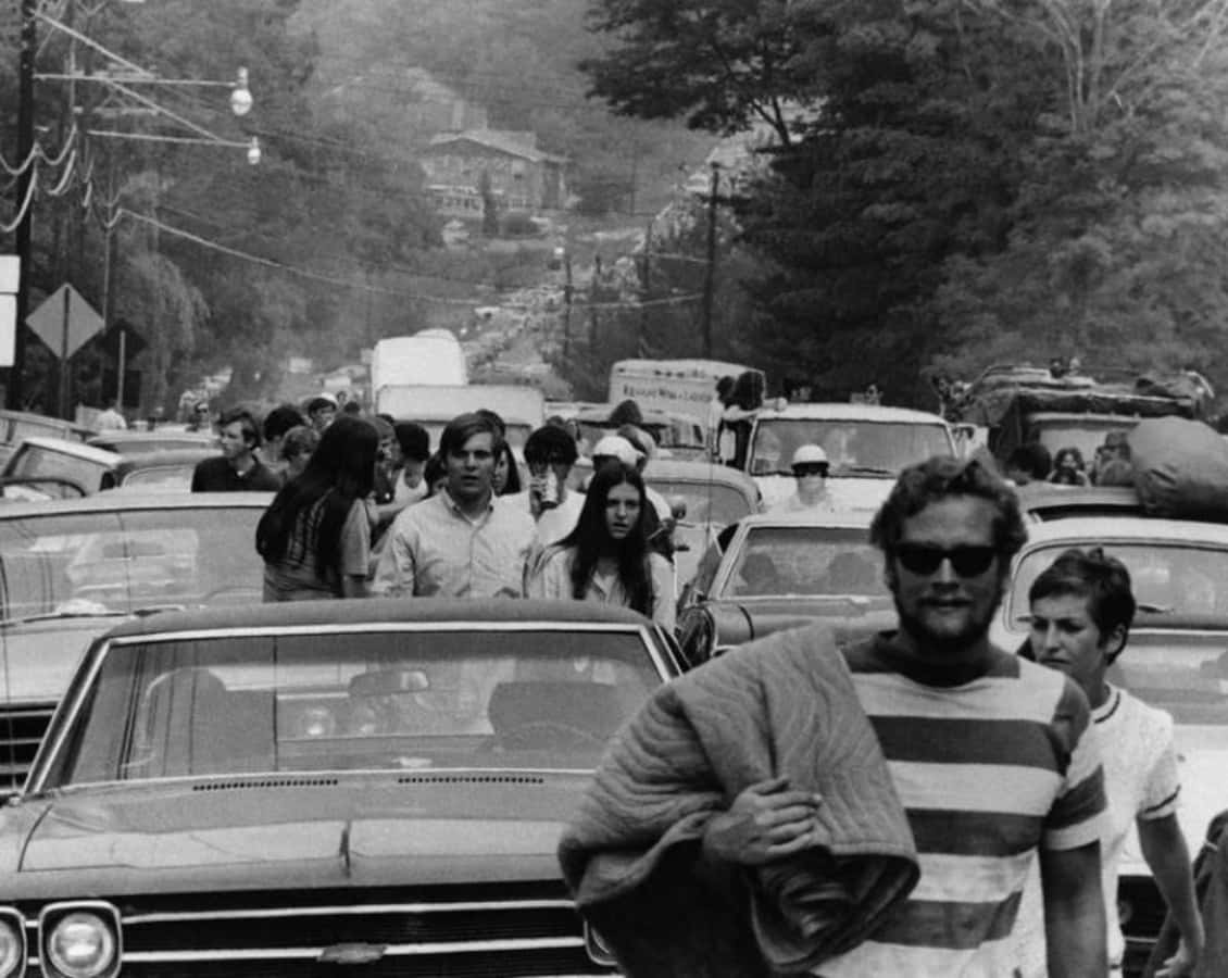 Hippies Gathering At 45th Anniversary Of 1969 Woodstock Music Festival