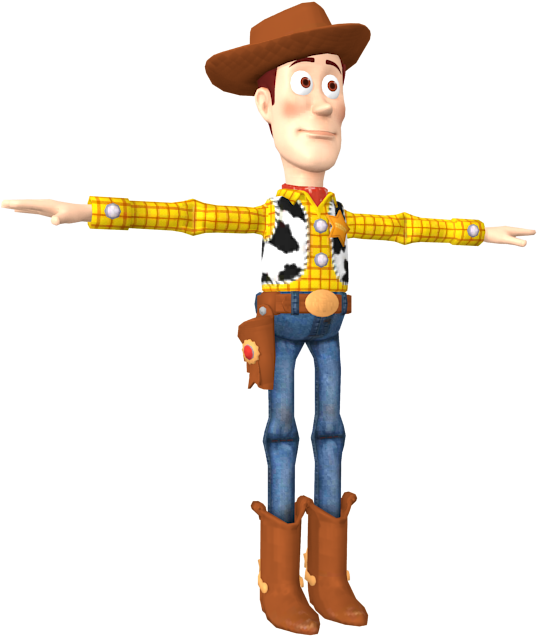 Woody Character Pose PNG