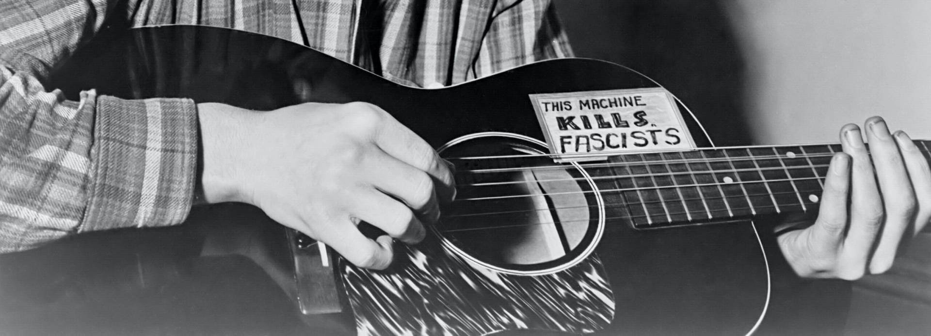 Guitarrade Woody Guthrie Fondo de pantalla