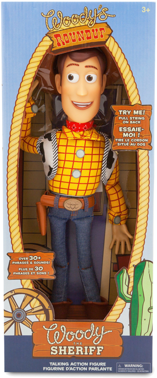 Woody Sheriff Action Figurein Box PNG