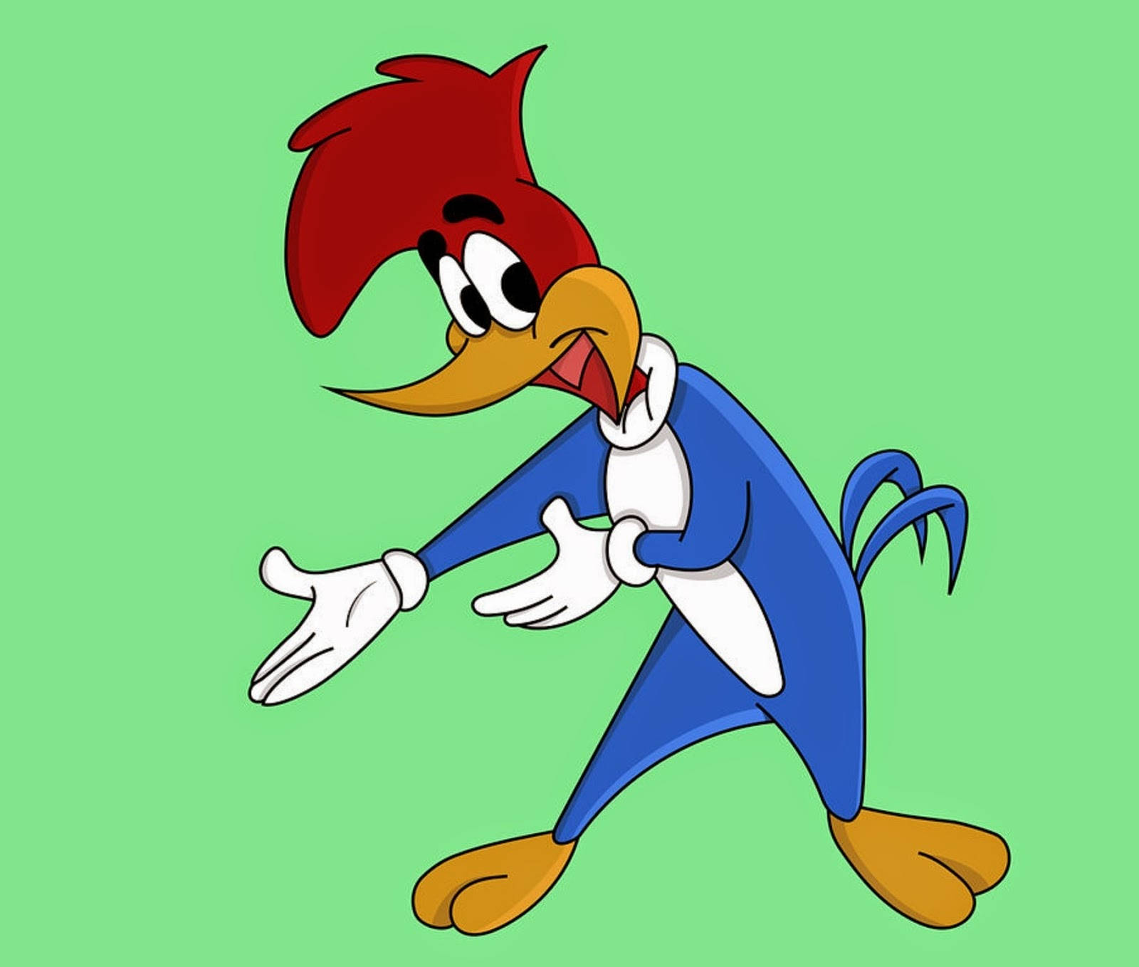 Woody Woodpecker, the mischievous cartoon from the 1950s. Wallpaper