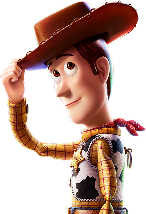 Woody_ Tipping_ Hat_ Animated_ Character PNG