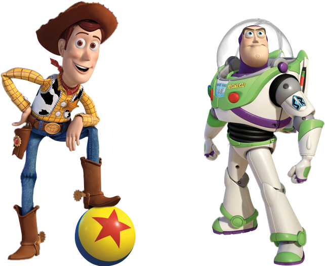 Woodyand Buzz Lightyear Toy Story Characters PNG