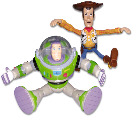 Woodyand Buzz Lightyear Toys PNG
