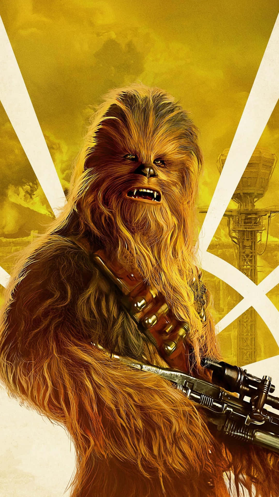 Chewwy the Wookiee, ready to protect the galaxy from evil! Wallpaper