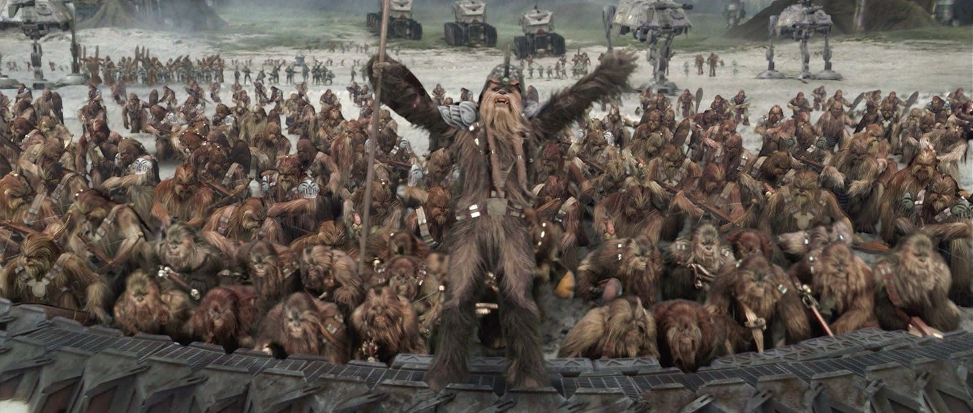 A Wookiee Roar is Heard Across the Galaxy Wallpaper