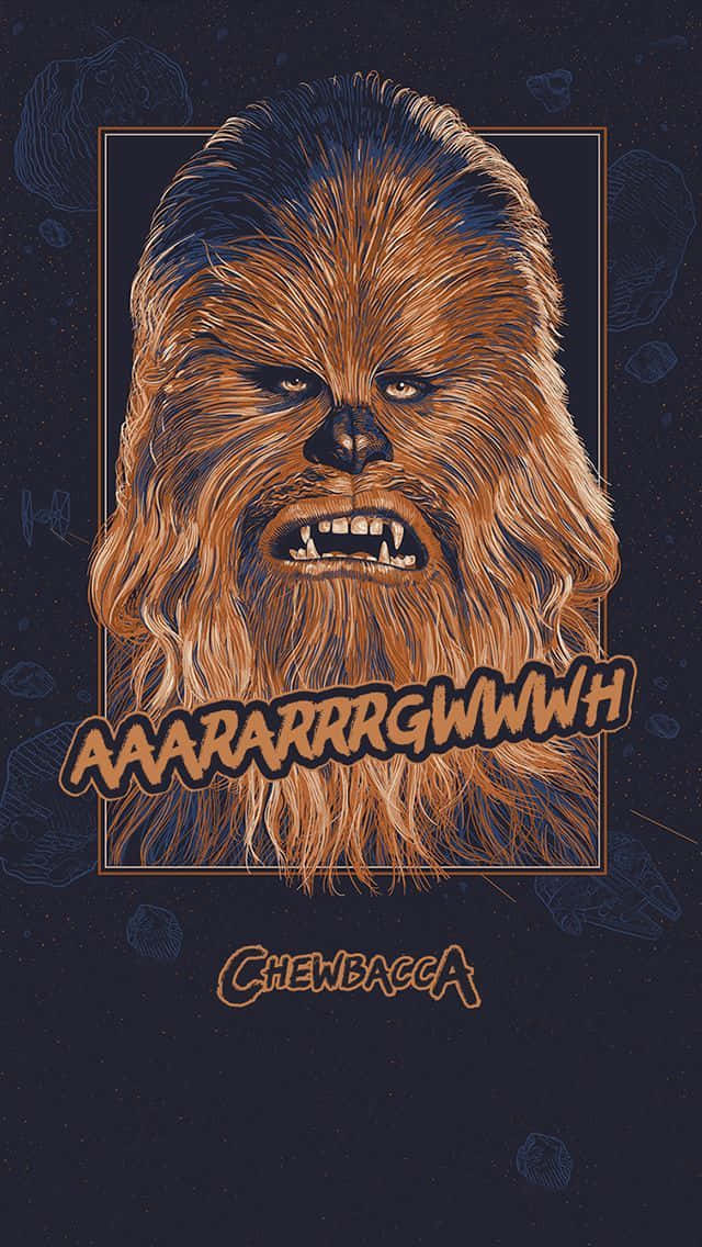 Grover, a Wookiee of the Kashyyyk species, expresses his joy. Wallpaper