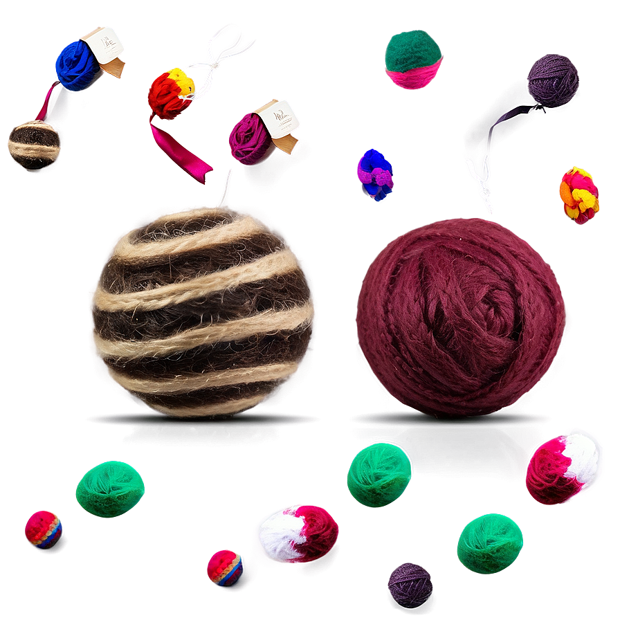 Wool Balls For Cats Png 06212024 PNG