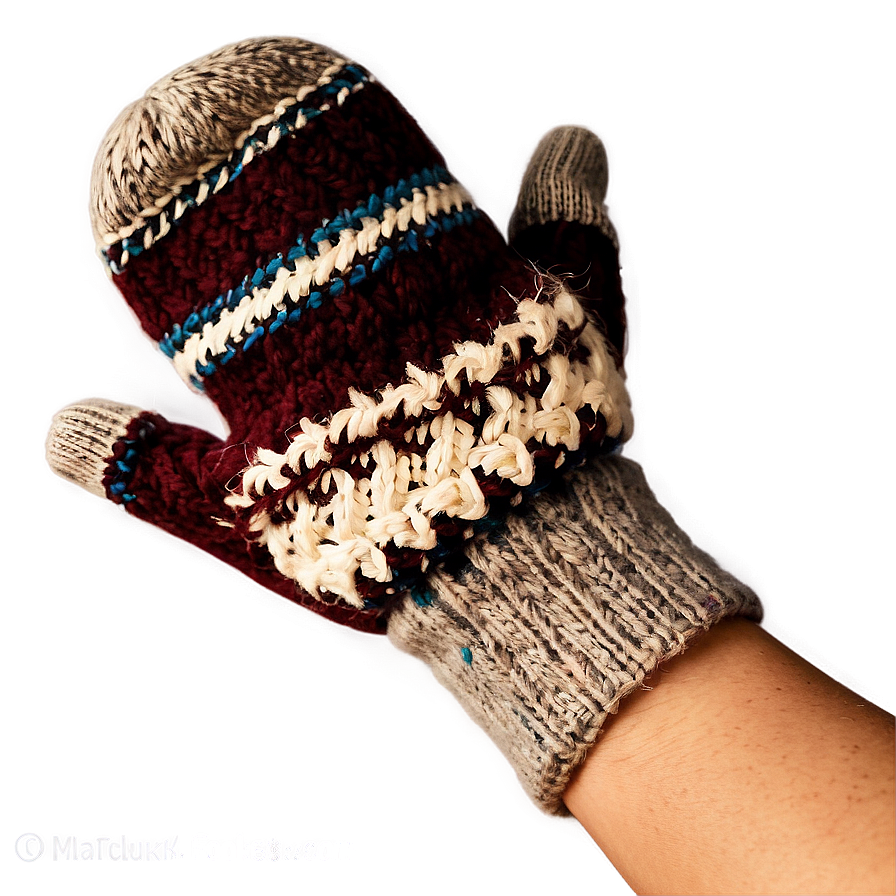 Wool Mittens Cold Weather Png 06252024 PNG