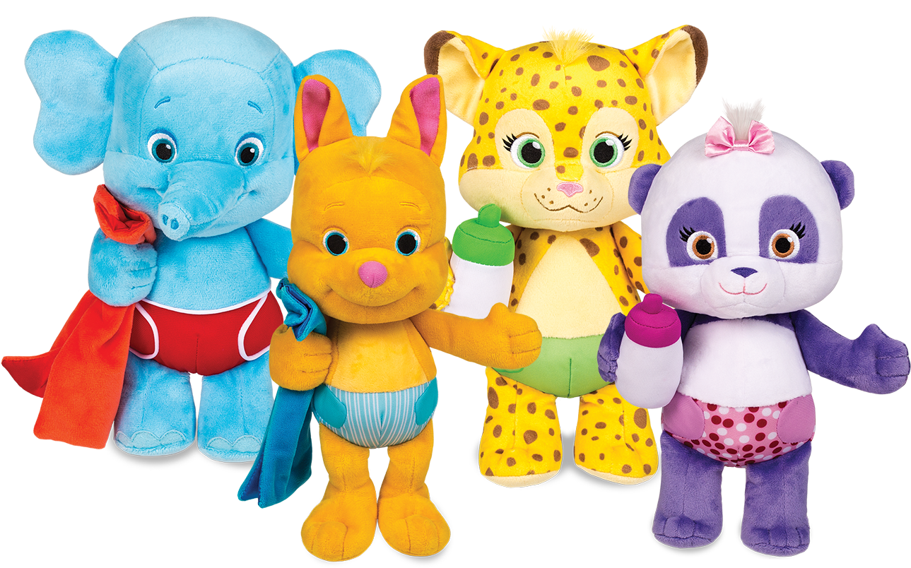 Word Party Plush Characters PNG