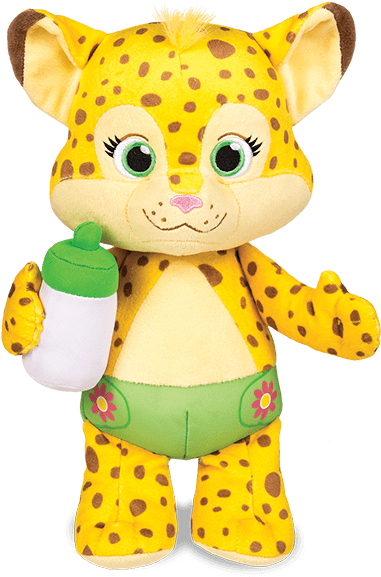 Word Party Plush Cheetah Toy PNG