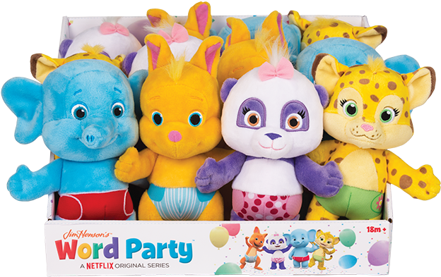 Word Party Plush Toys Collection PNG