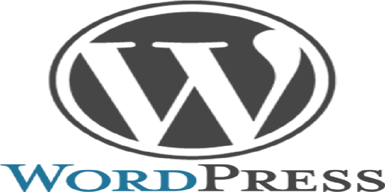 Word Press Logo Blue Background PNG