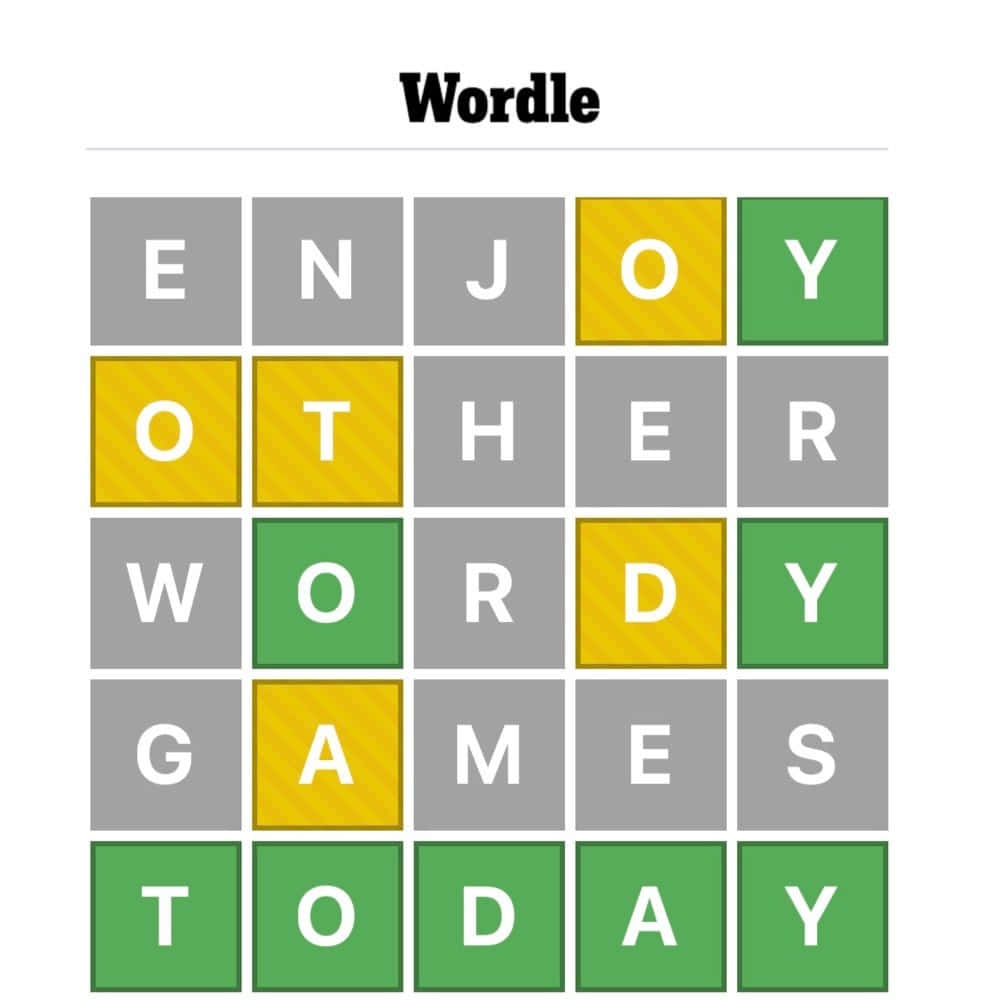 Wordle Game Grid Example Wallpaper