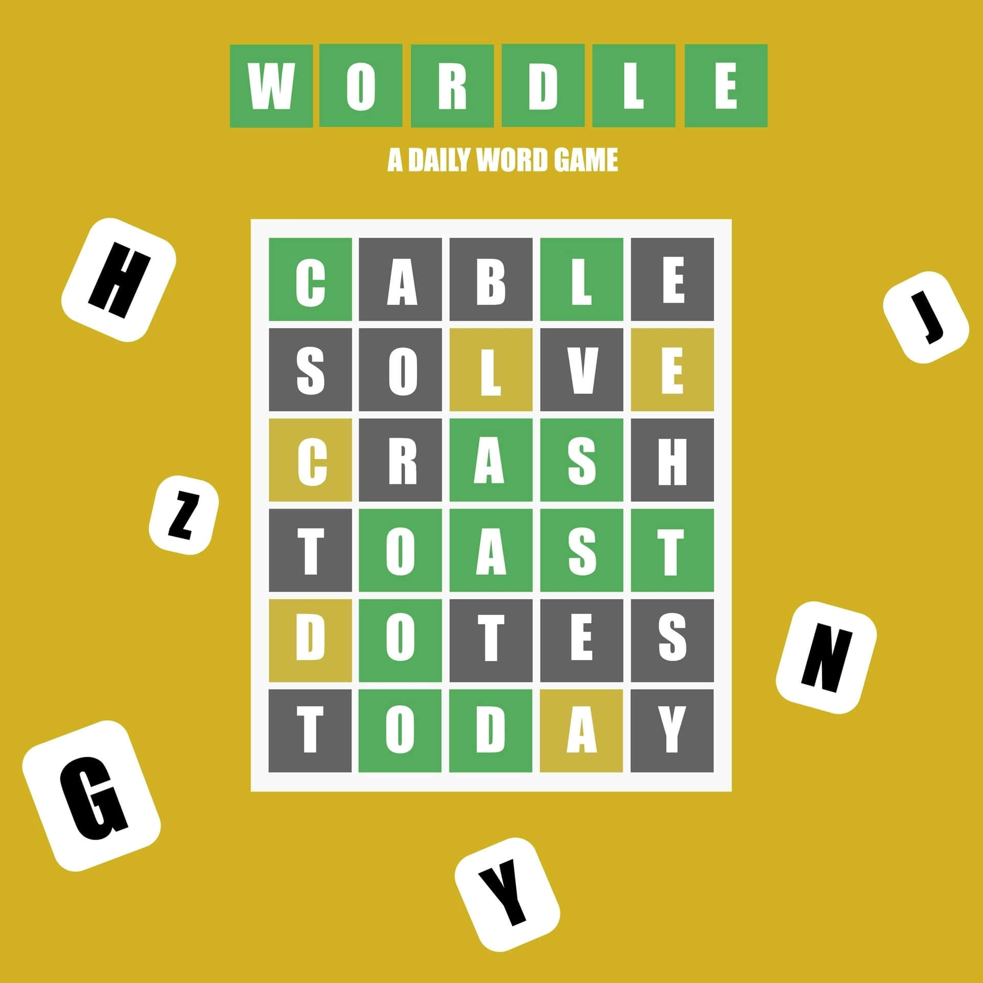 Wordle Game Screenshot Wallpaper