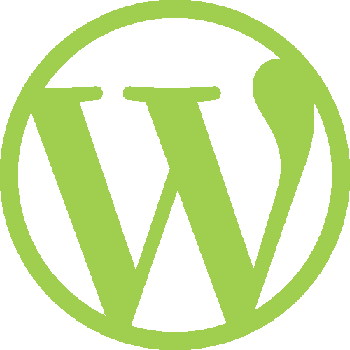 Wordpress Logo Icon PNG — A solid lime green background with no visible objects or details.