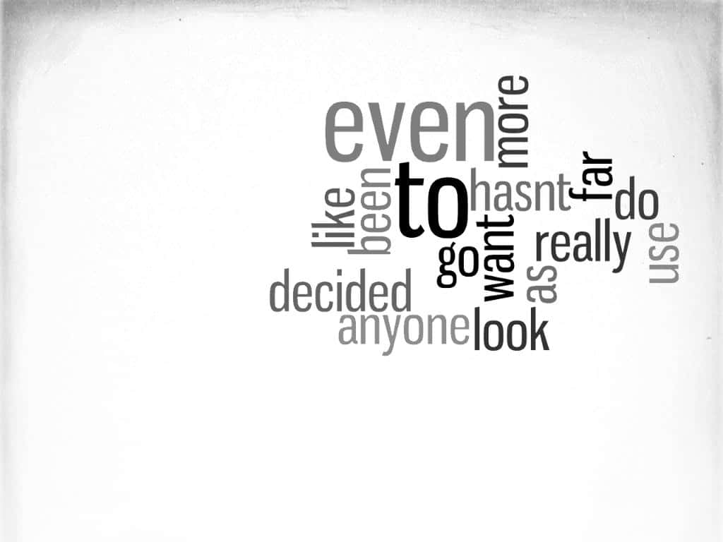 A Black And White Photo Of A Word Cloud
