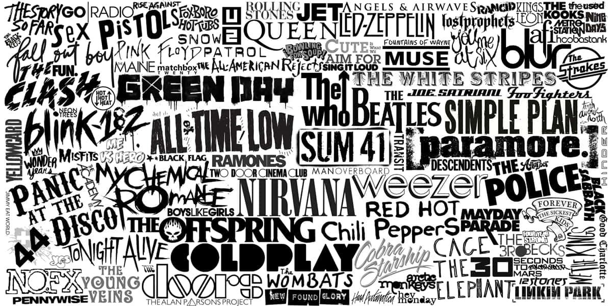A Black And White Poster With Many Words