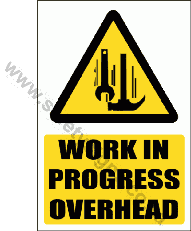 Download Work In Progress Overhead Sign | Wallpapers.com