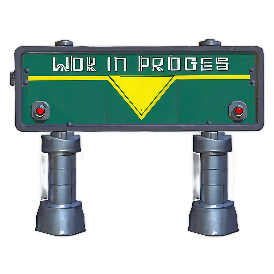 Work In Progress Roadblock Png Yeg31 PNG