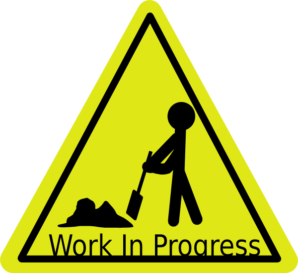 Work In Progress Sign Graphic PNG