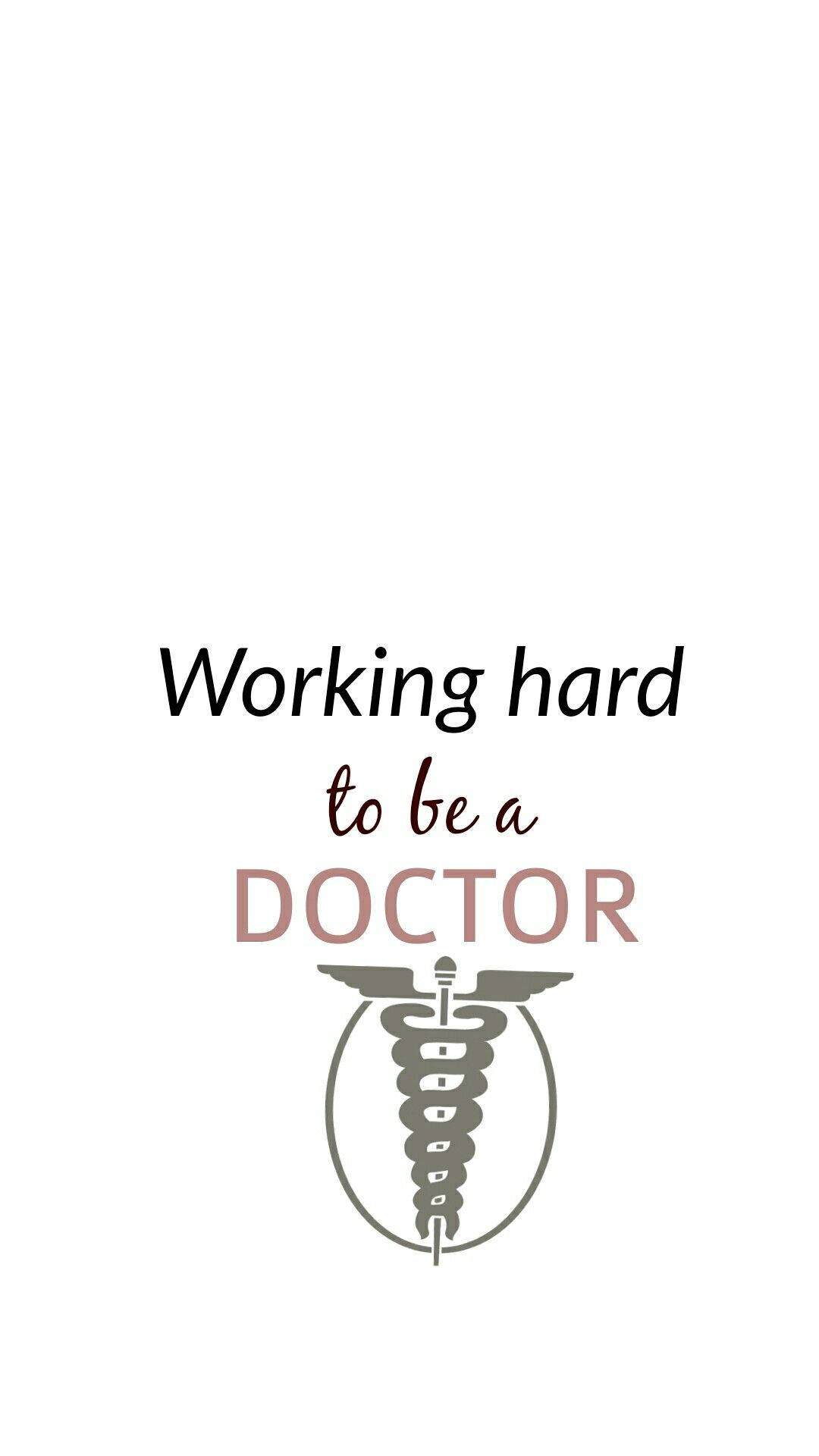 Baggrund: Arbejd hårdt og opnå medicinsk motivation med dette stemningsfulde poster-baggrundsbillede. Wallpaper