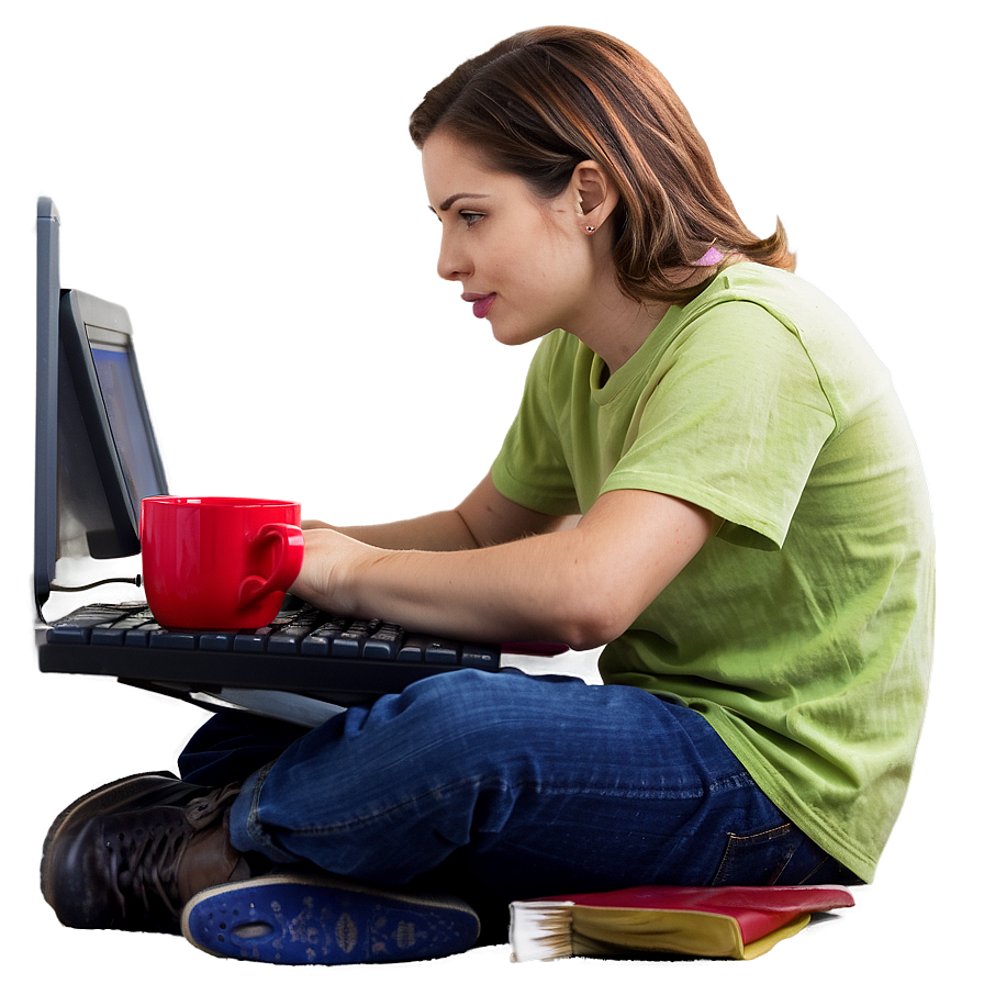 Working On Computer Coding Png 06202024 PNG