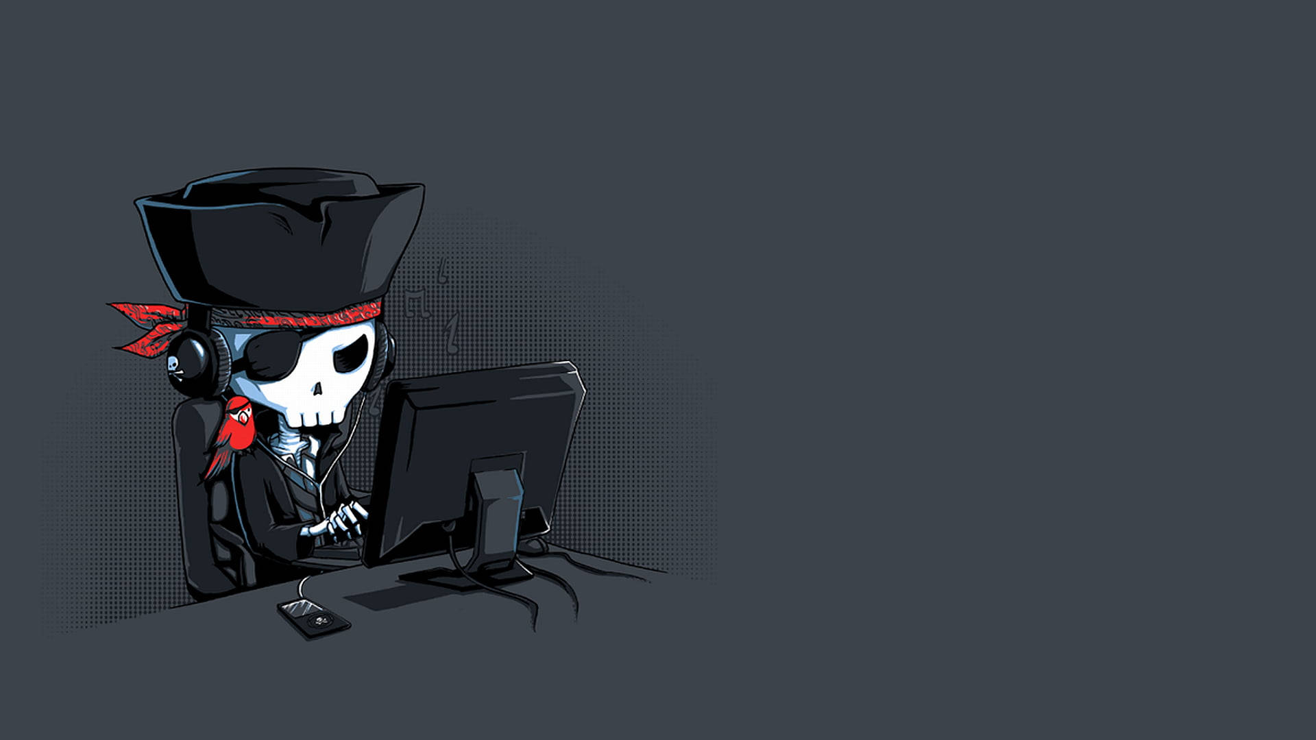 Working Pirate Skeleton Desktop