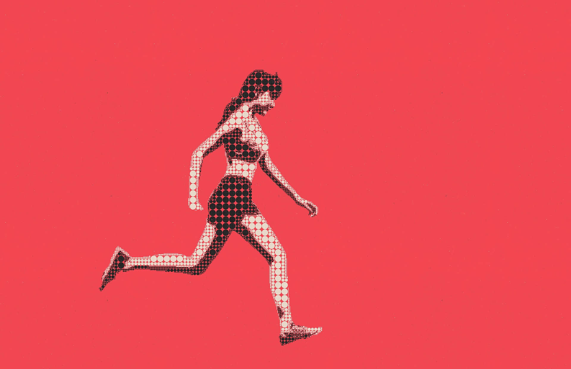Woman Vector Jogging Workout Picture