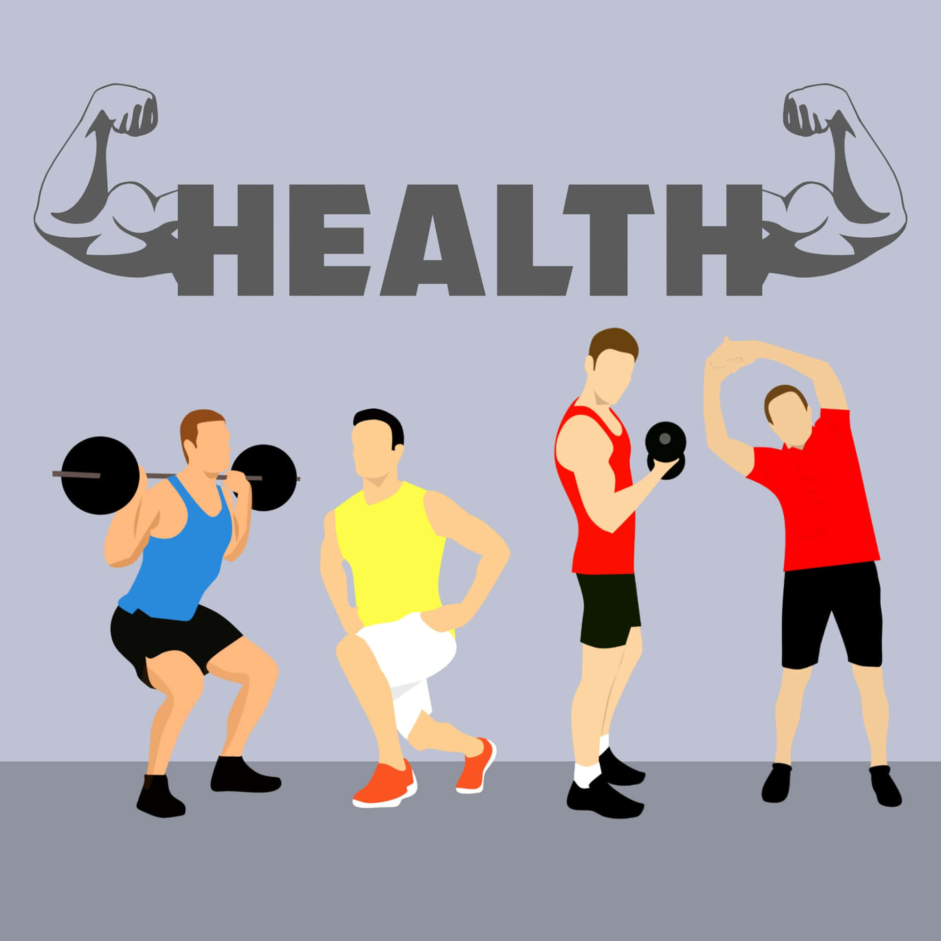 Vector Art Health Workout Picture