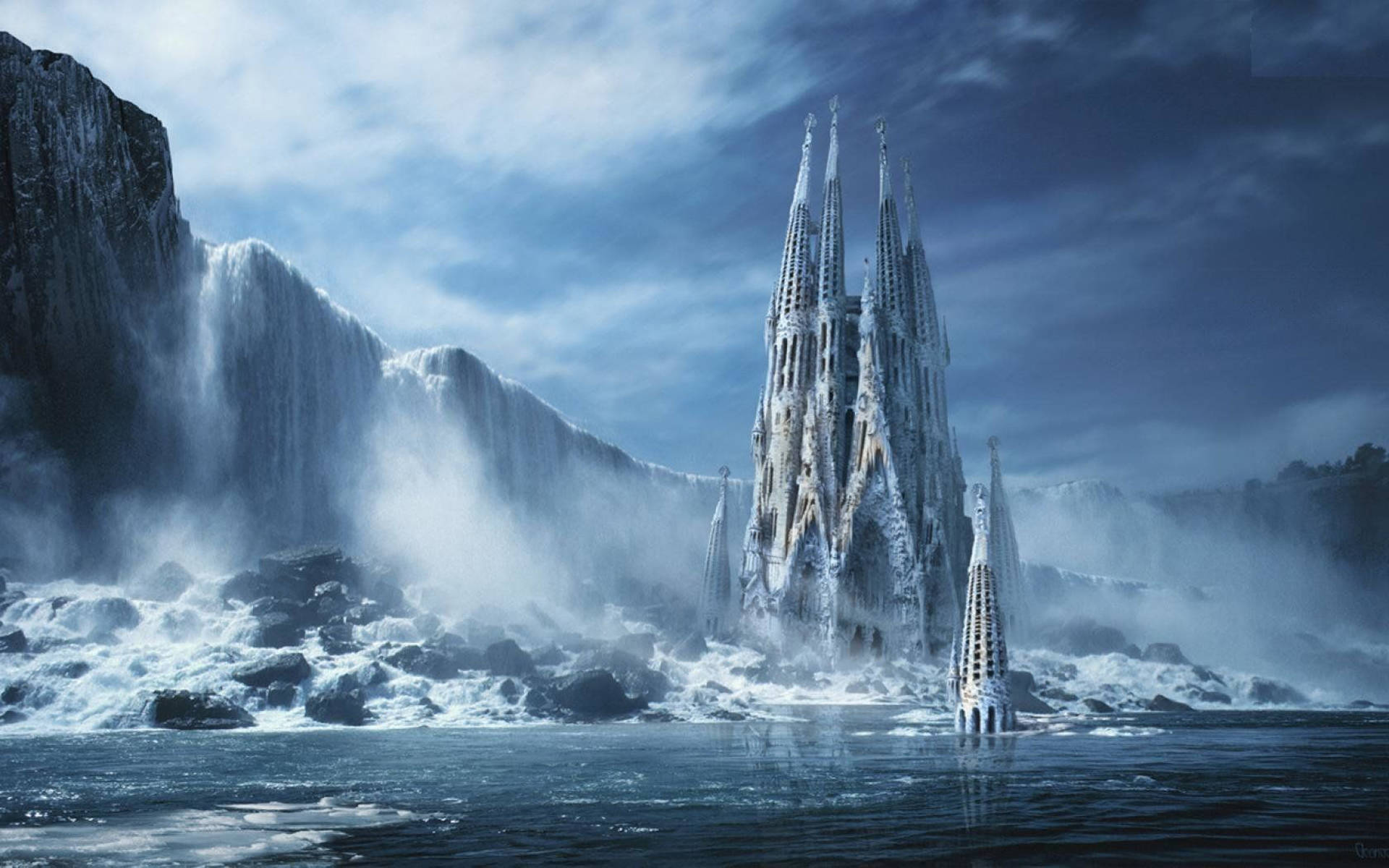 World Anvil Frozen Castle Wallpaper