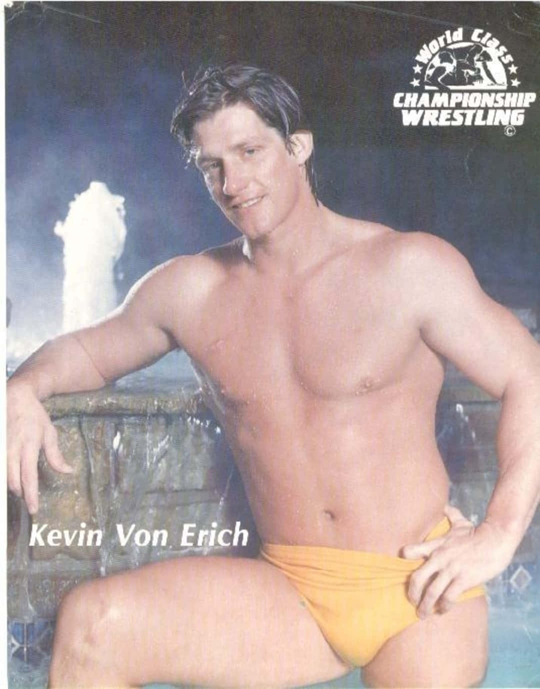 Verdensklassemesterskab Wrestling Kevin Von Erich Mobile Wallpaper Wallpaper