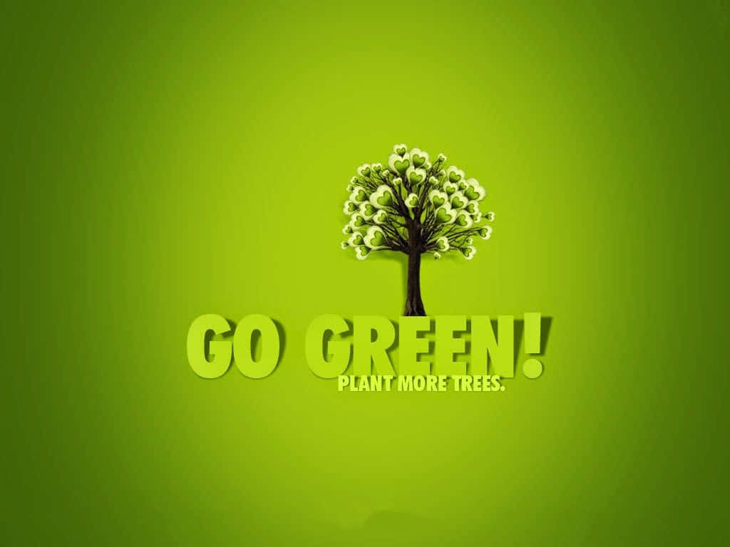 Världsmiljödagengå Grön Plantera Fler Träd Wallpaper