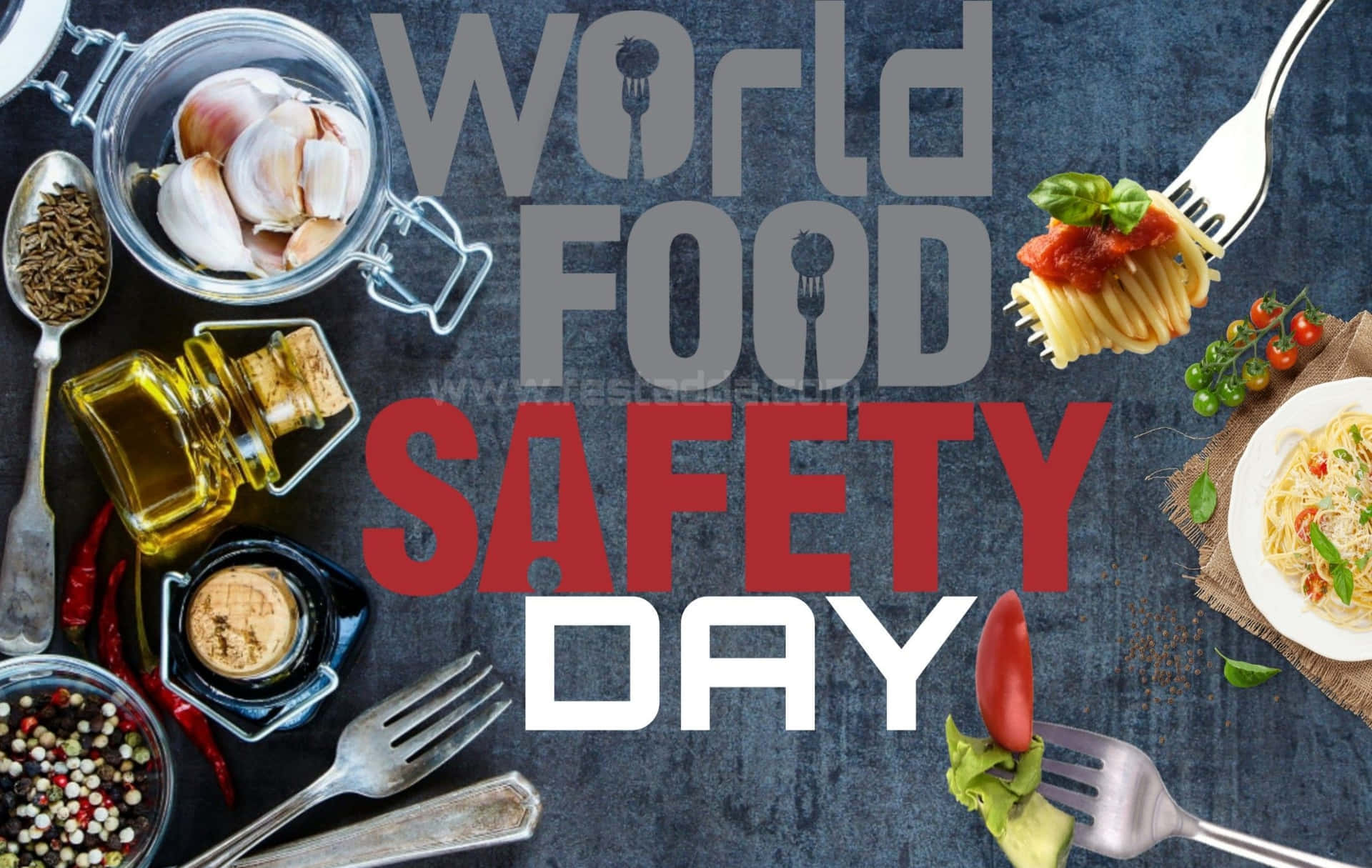 World Food Safety Day Culinary Ingredients Wallpaper