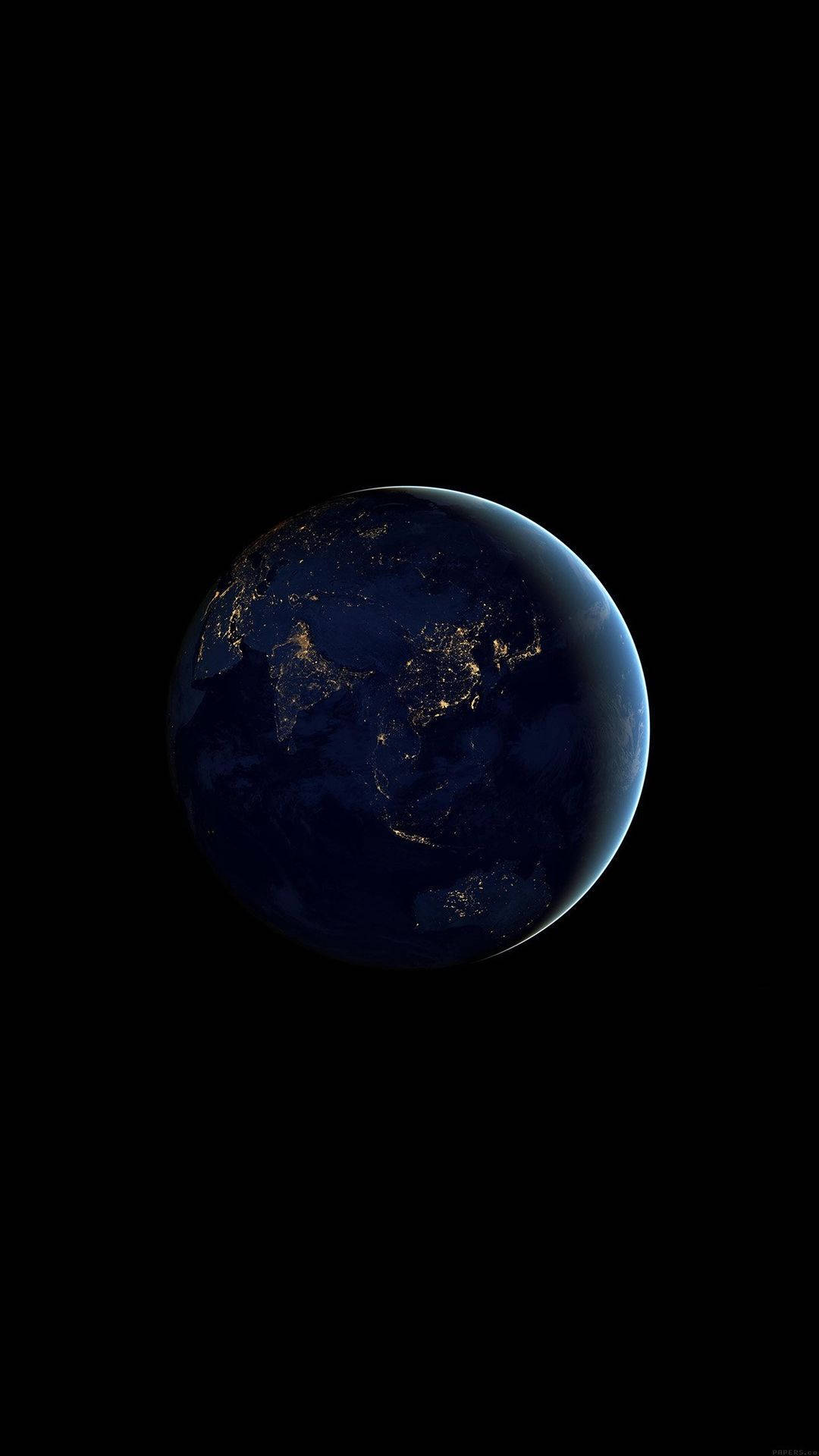 Black Marble World Globe In Space Wallpaper