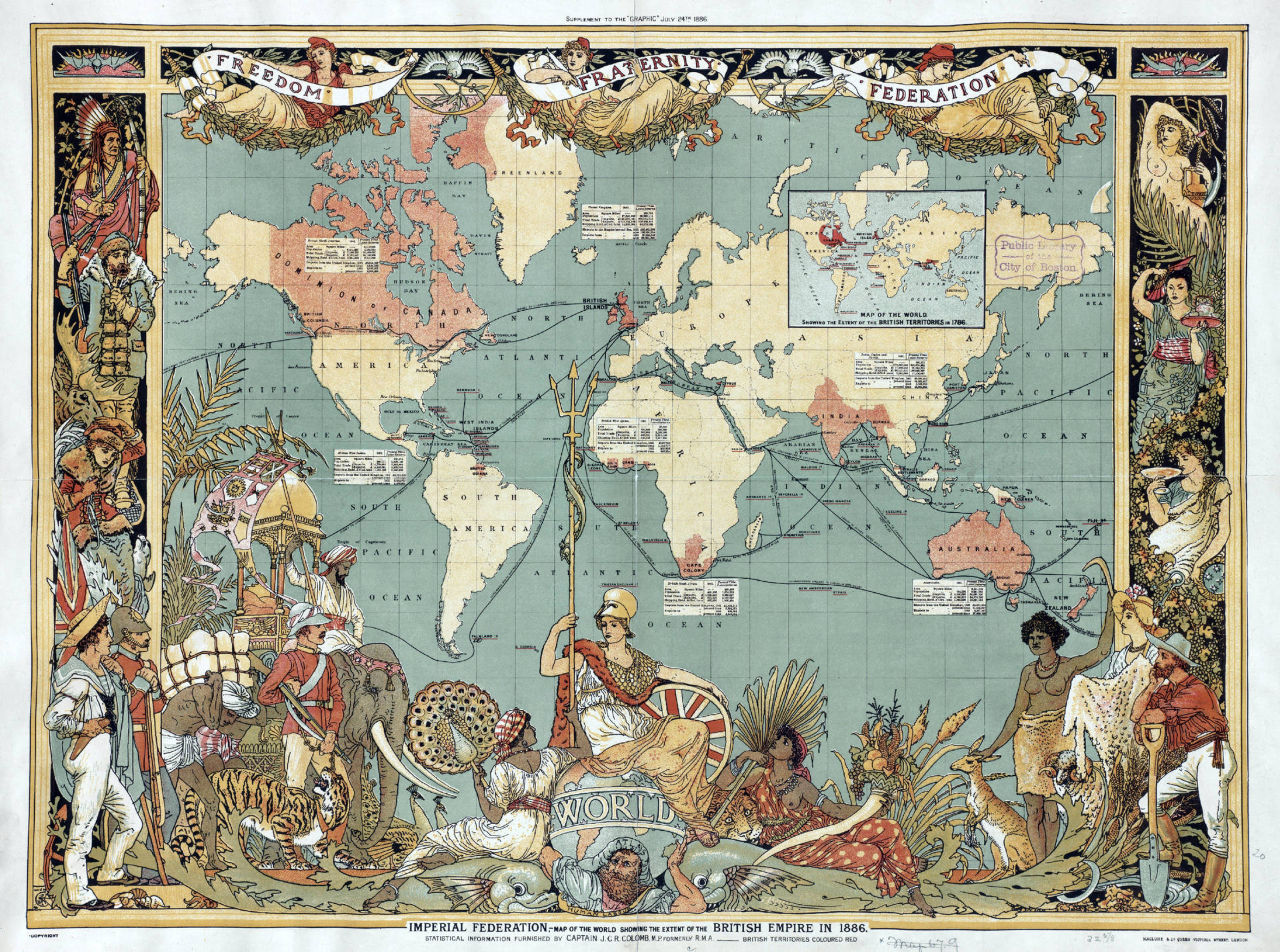 Världskarta4k Brittiska Imperiet. Wallpaper