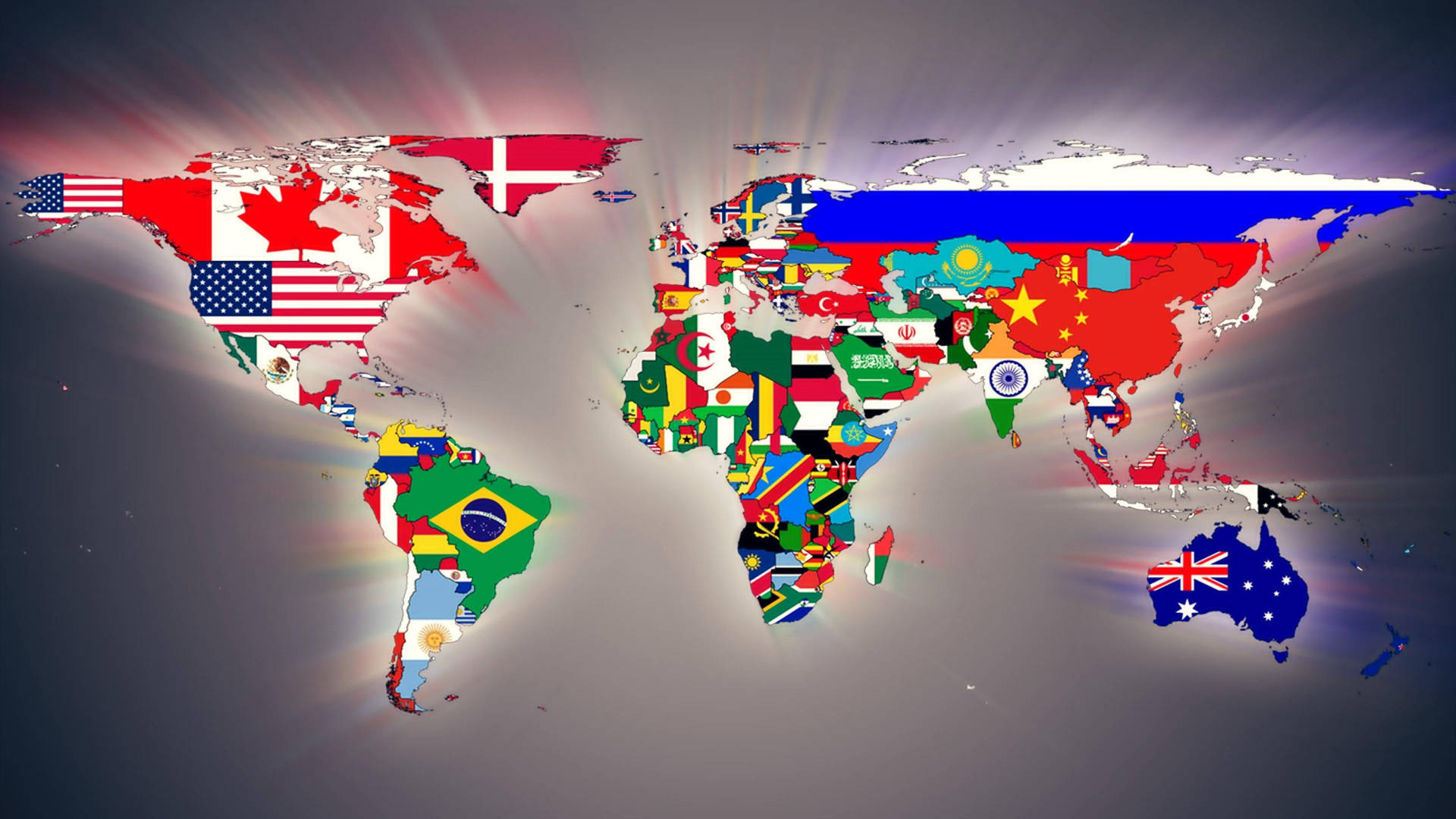World Map 4k Flags Wallpaper