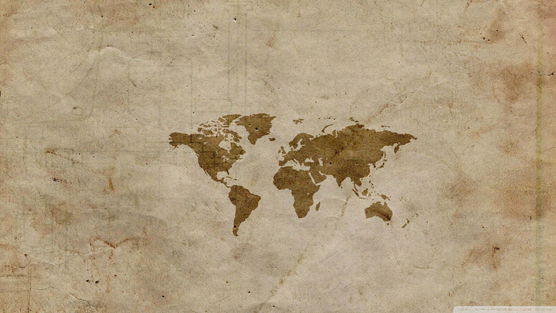 Et smukt verdenskort, der viser de nationer i verden. Wallpaper