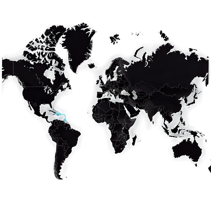 World Map Black And White Png 65 PNG
