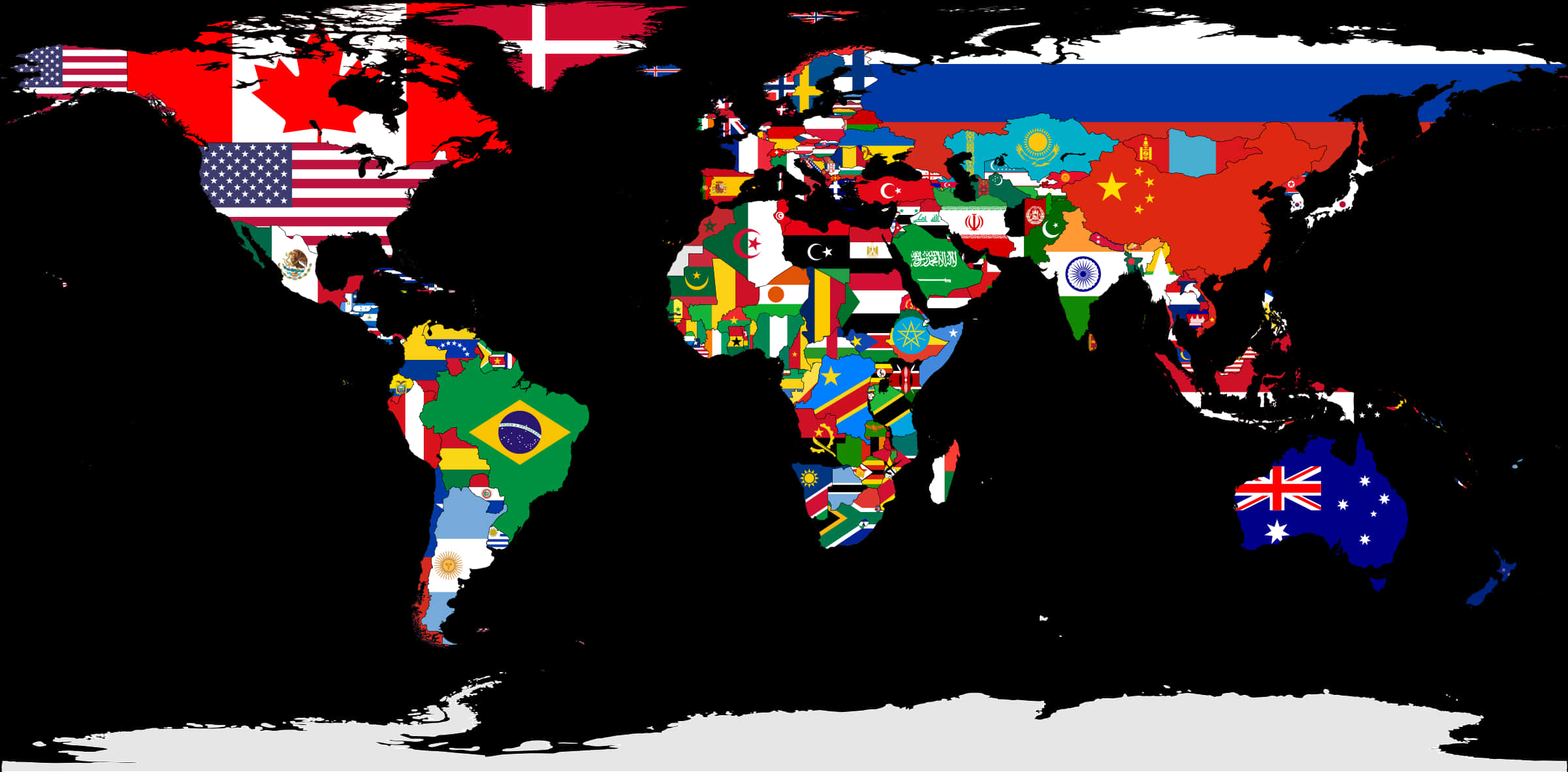 World Map Country Flags Filename PNG